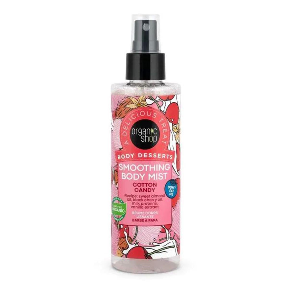 Organic Shop Body Desserts Cotton Candy Spray Corporal Hidratante 200Ml Vaporizador